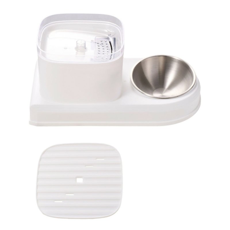 2-in-1 Pet Feeder, White Secondary image
