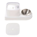 2 - in - 1 Pet Feeder, White - Pet Feeder - British D'sire