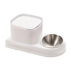 2 - in - 1 Pet Feeder, White - Pet Feeder - British D'sire
