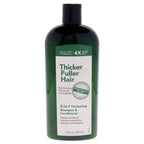 2 - in - 1 Thickening Shampoo and Conditioner by Thicker Fuller Hair for Men - 12 oz Shampoo and Conditioner - Shampoo and Conditioner - British D'sire