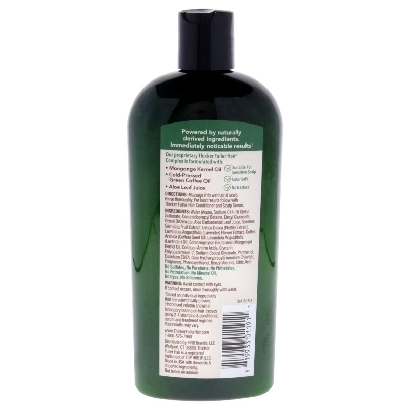 2 - in - 1 Thickening Shampoo and Conditioner by Thicker Fuller Hair for Men - 12 oz Shampoo and Conditioner - Shampoo and Conditioner - British D'sire
