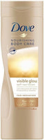 2 Pack of Dove Nourishing Body Care Visible Glow Gradual Self-Tan Fair to Medium Body Lotion 400ml - British D'sire