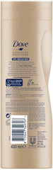 2 Pack of Dove Nourishing Body Care Visible Glow Gradual Self-Tan Fair to Medium Body Lotion 400ml - British D'sire