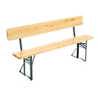 2 Pcs Contemporary Folding Wooden Garden Bench Outdoors - Garden Bench - British D'sire