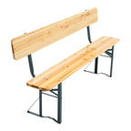 2 Pcs Contemporary Folding Wooden Garden Bench Outdoors - Garden Bench - British D'sire