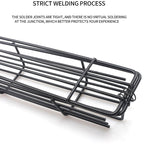 2 PCS Hot Dog Barbecue Cage Sausage Barbecue Clip Barbecue Clip Mesh Wooden Handle Barbecue Mesh Rack, Color:Wood color - British D'sire