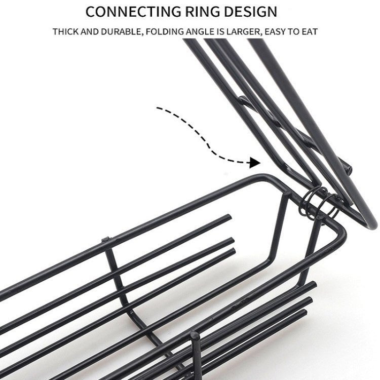 2 PCS Hot Dog Barbecue Cage Sausage Barbecue Clip Barbecue Clip Mesh Wooden Handle Barbecue Mesh Rack, Color:Wood color - British D'sire