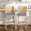 2 Pcs Natural Rattan Bar Stools with Backrest - Bar Stools - British D'sire