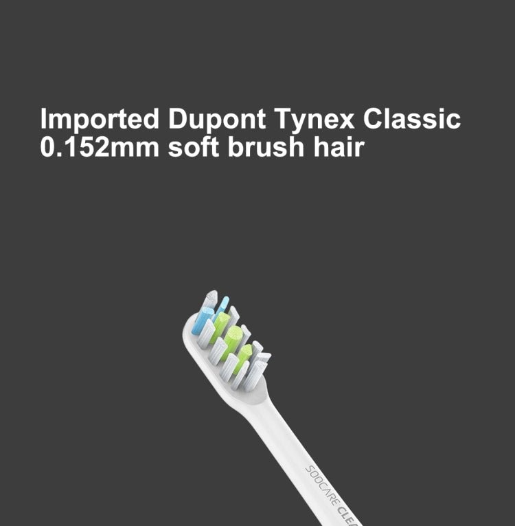 2 PCS Original Xiaomi Youpin General Cleaning Replacement Brush Heads for Xiaomi Soocare Sonic Electric Toothbrush (HC7711W)(Black) - British D'sire