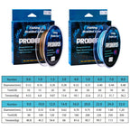 2 PCS PROBEROS 4 Edits 100M Strong Horse Fish Line, Line number: 8.0 / 80lb(Green) - British D'sire