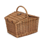 2 Person Butterfly Lidded Fitted Wicker Picnic Basket - Fitted Picnic Baskets - British D'sire