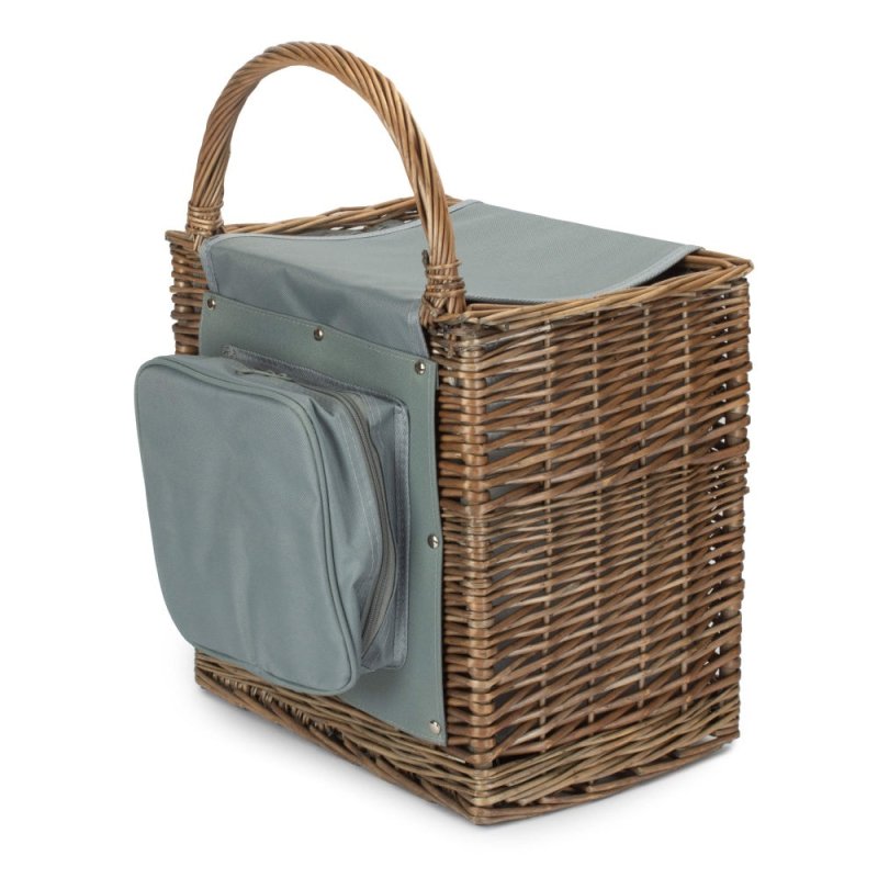 2 Person Chiller Wicker Beach Picnic Basket Secondary image