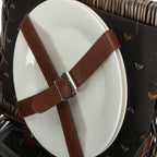 2 Person Nature Pattern Butterfly Lidded Fitted Picnic Basket - Fitted Picnic Baskets - British D'sire