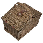 2 Person Nature Pattern Butterfly Lidded Fitted Picnic Basket - Fitted Picnic Baskets - British D'sire