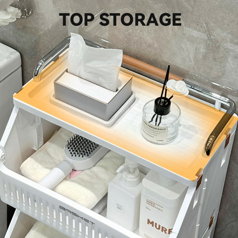 2 - Tier Rolling Laundry Hamper Cart - Laundry Hamper - British D'sire