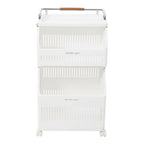 2 - Tier Rolling Laundry Hamper Cart - Laundry Hamper - British D'sire