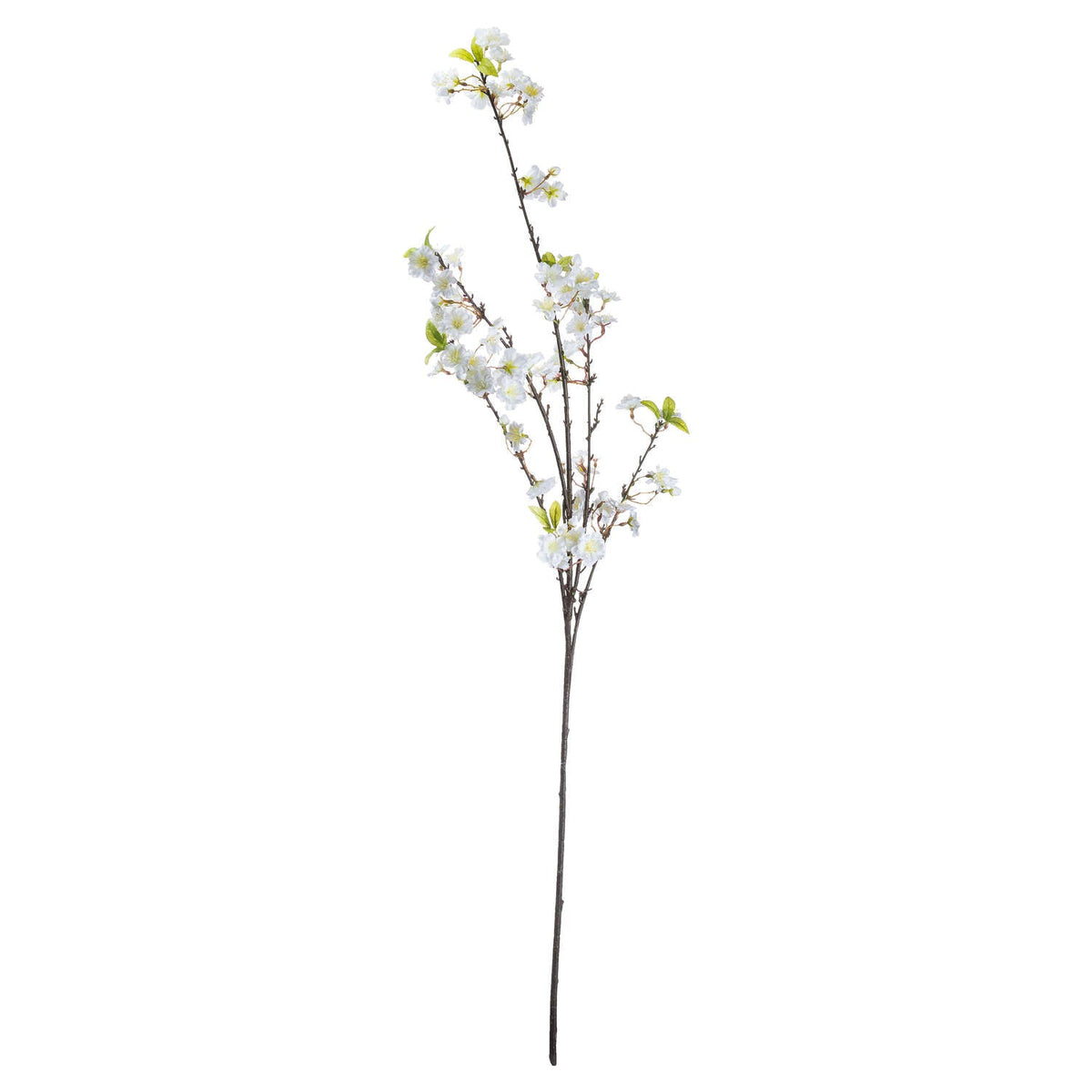White Cherry Blossom Spray Artificial Flower Stem