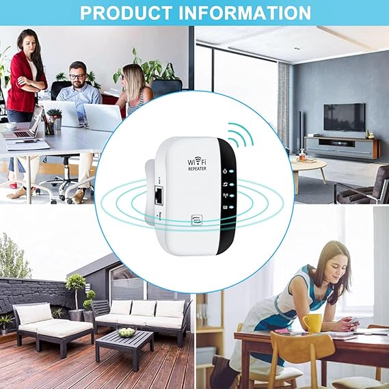 2025 Newest WiFi Extender, WiFi Booster, WiFi Repeater, Covers Up to 3000 Sq.ft and 45 Devices, Internet Booster - with Ethernet Port, Quick Setup, Home Wireless Signal Booster, UK plug - White - WiFi Extender - British D'sire