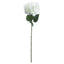 Single White Hydrangea Artificial Flower Stem