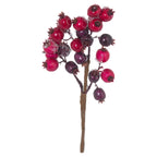 Fat Red Berry Pick Artificial Flower Stem