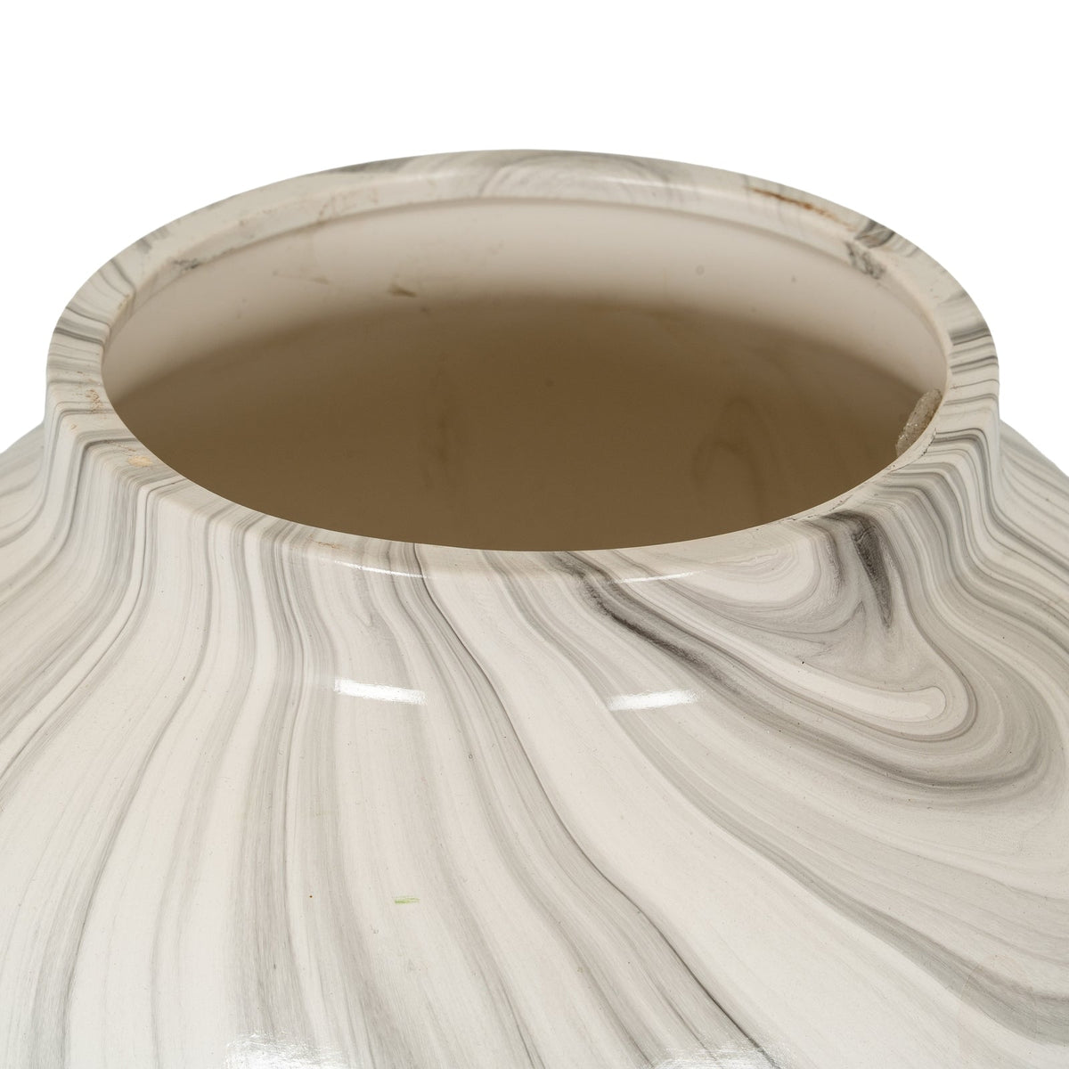 Marble Effect Planter Decorative Home Accessory