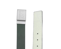 Emporio Armani 245524 8A693 Train Core ID Reversible EA7 Belt Iron Gate