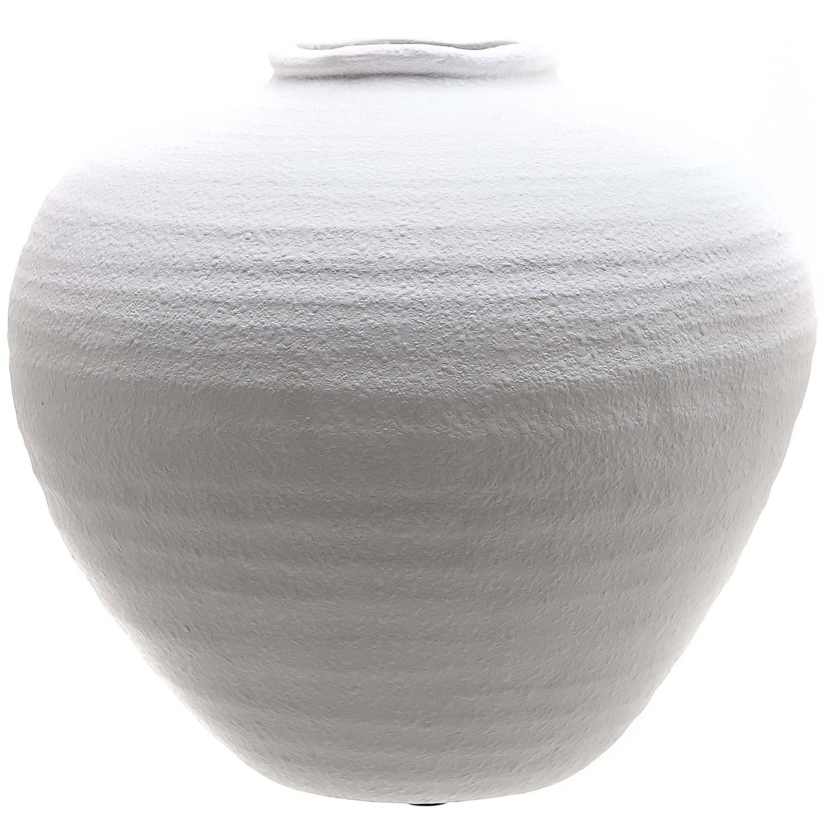 Regola Matt White Ceramic Vase - Matt White Ceramic Decorative Vase