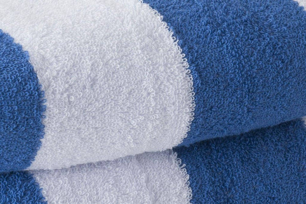 Luxury Soft Beach Towel Pool Towel 100% Cotton Velour Striped Chlorine Resistant