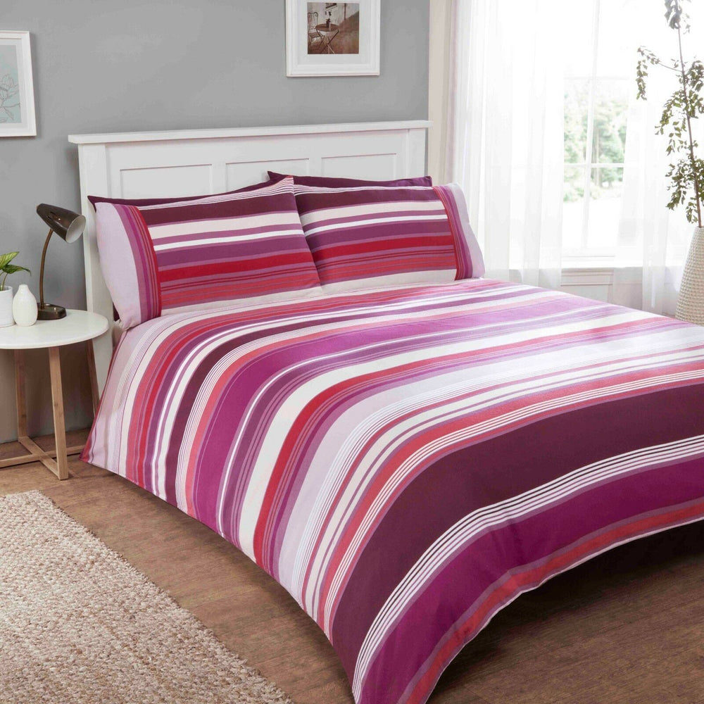 100% Brushed Cotton Flannelette Reversible Duvet Quilt Cover Bedding 30 Designs