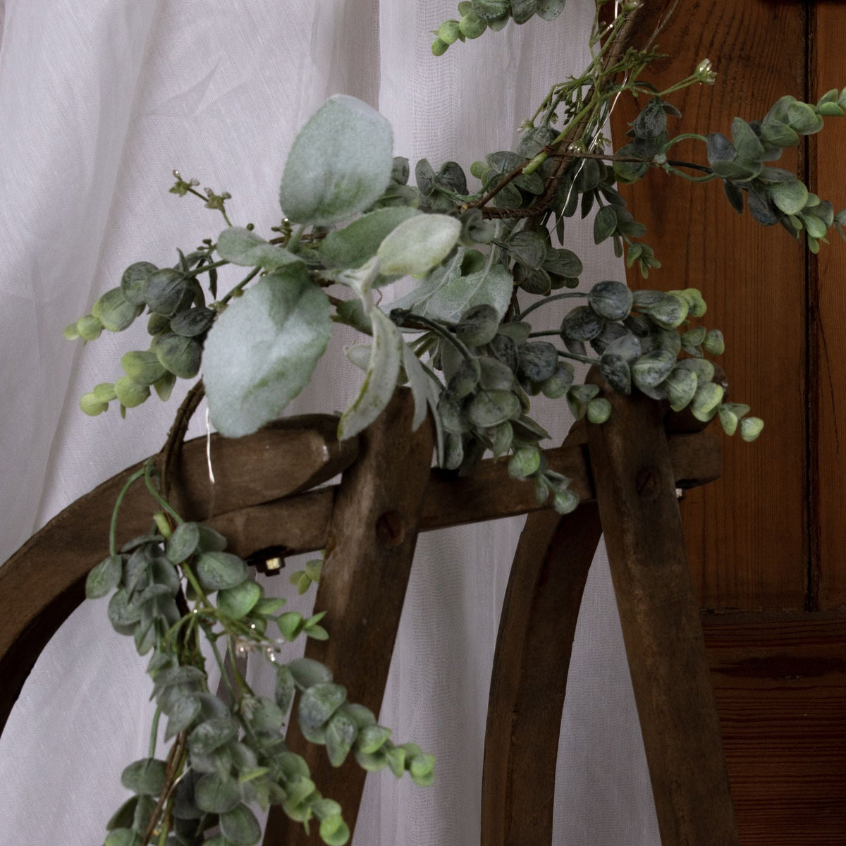 Winter Garland With Eucalyptus And Lambs Ear