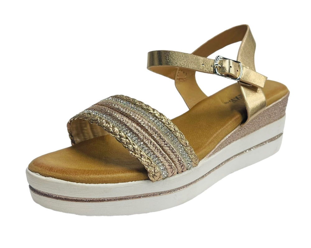 Women's Wedge Heel Ankle Strap Sandals