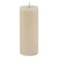 Luxe Collection Melt Effect 3.5x9 Taupe LED Wax Candle