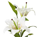 White Madonna Lily Spray Artificial Flower Stem