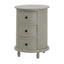 The Camden Collection 3 Drawer Round Side Table