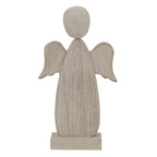 Large Whitewashed Rustic Angel