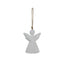 Whitewashed Rustic Hanging Angel
