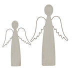 Whitewashed Rustic Standing Angel