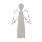 Large Whitewashed Rustic Standing Angel