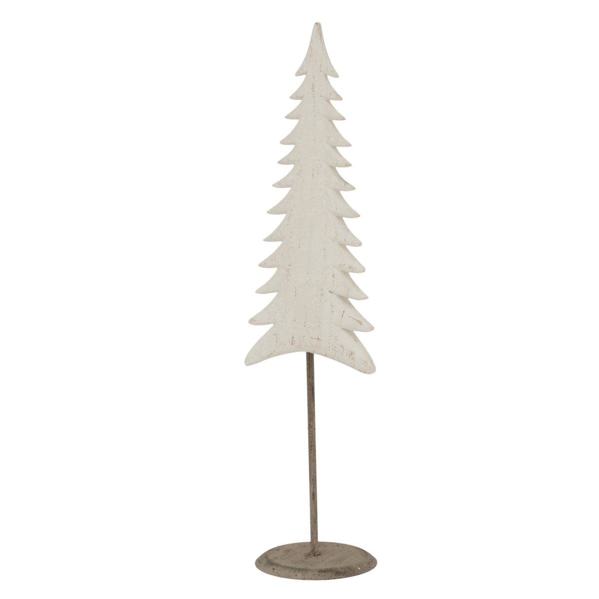 Medium Whitewashed Tall Tree On Stand