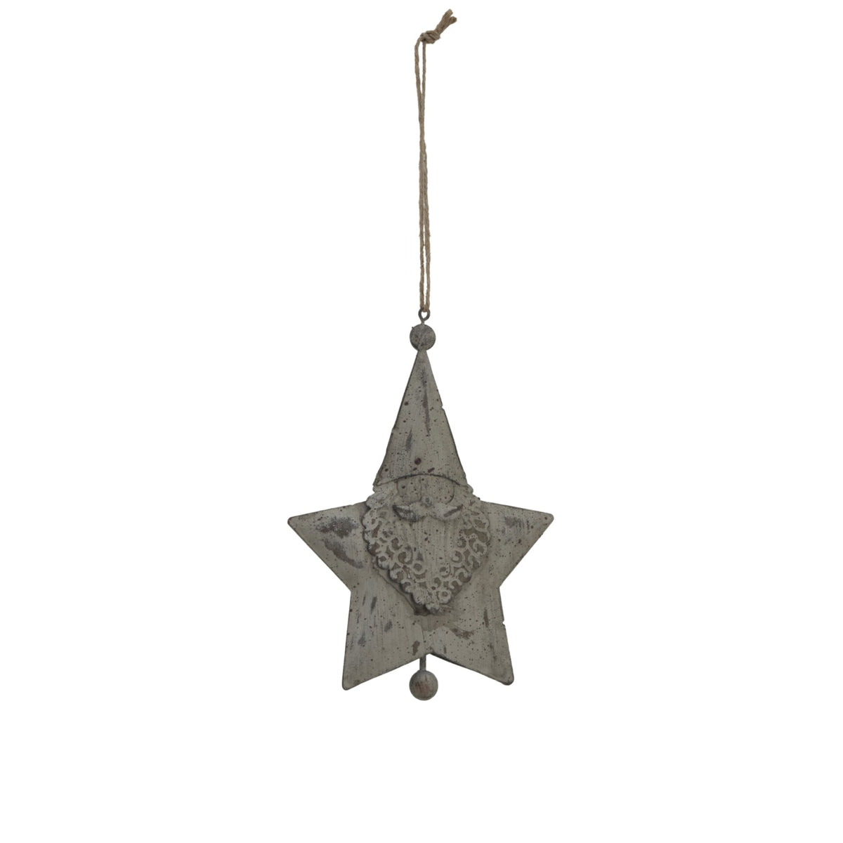 Large Rustic Hanging Santa Star