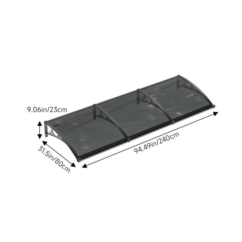(240*80cm) Outdoor Door Window Awning Canopy - Awning Canopy - British D'sire