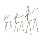 Rustic Metal Reindeer On Stand