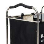 240L 3 - Section Laundry Basket with Wheels - Laundry Basket - British D'sire
