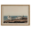 Flora & Fauna Collection Plovers On Linen In Beaded Frame