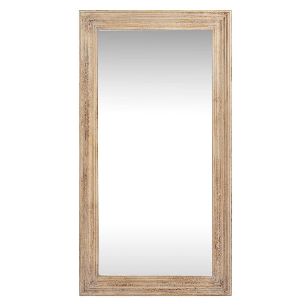 Washed Wood Framed Mirror Decorative Wall Mirror