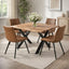 Malmo Tan Swivel Dining Chair