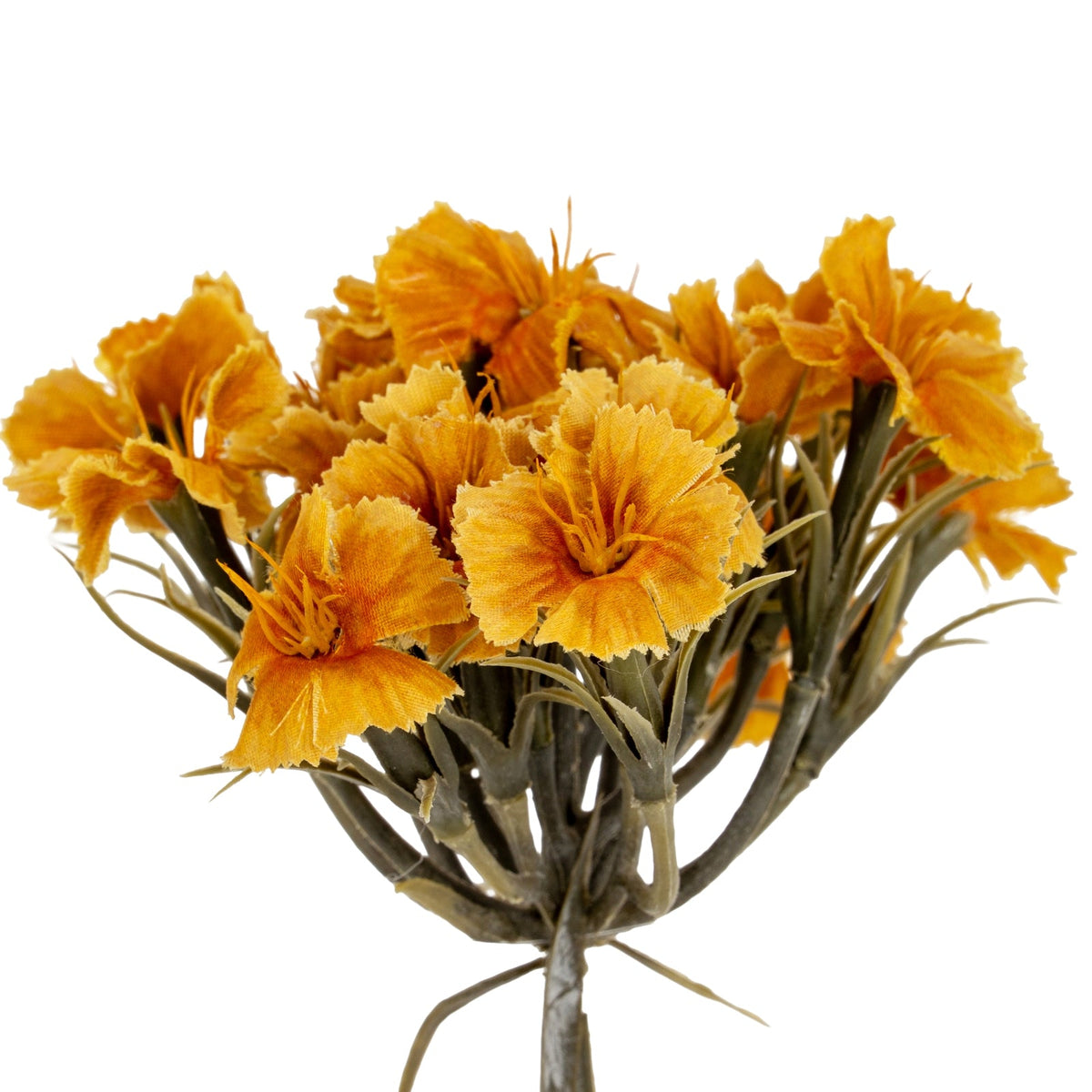 Yellow Dianthus Spray Artificial Flower Stem