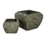 Verdan Square Drum Set Of 2 Planters