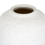 Ashen Large Round Vase - Grey Ceramic Decorative Vase