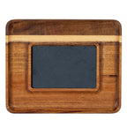 Acacia Serving Tray with Slate